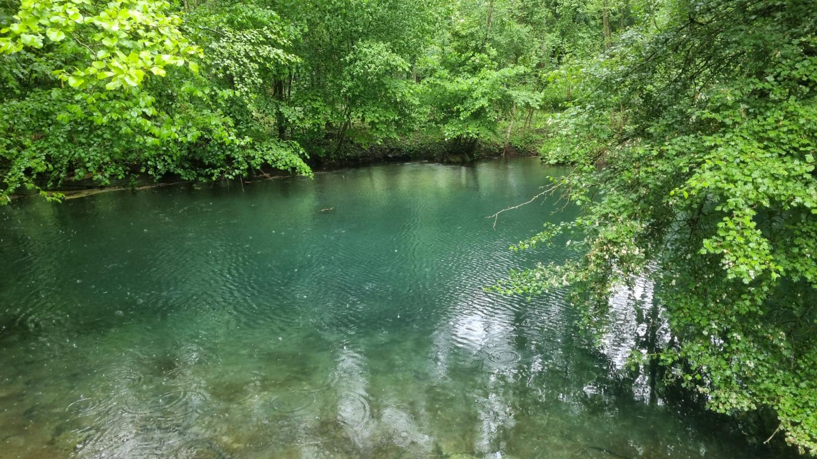 Les célèbres eaux bleues