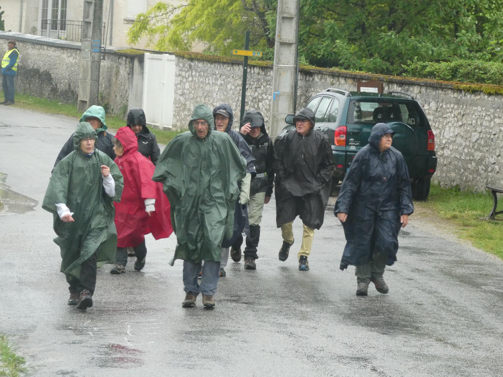 Une bande de courageux a afftonté la pluie