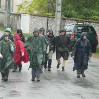 Une bande de courageux a afftonté la pluie